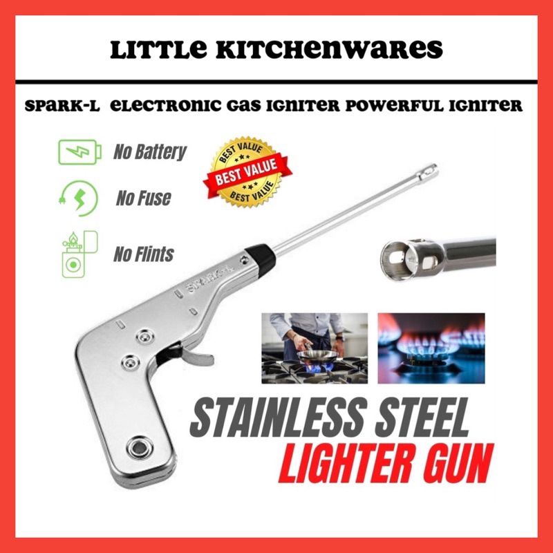 VL Electronic Gas Ignition Torch Gun Lighter Spark Gas Burner Stove ...
