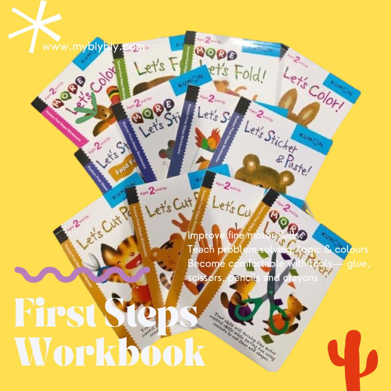 Kumon First Steps Workbook for Ages 2Y+ (Set of 12 Books) Shopee Malaysia