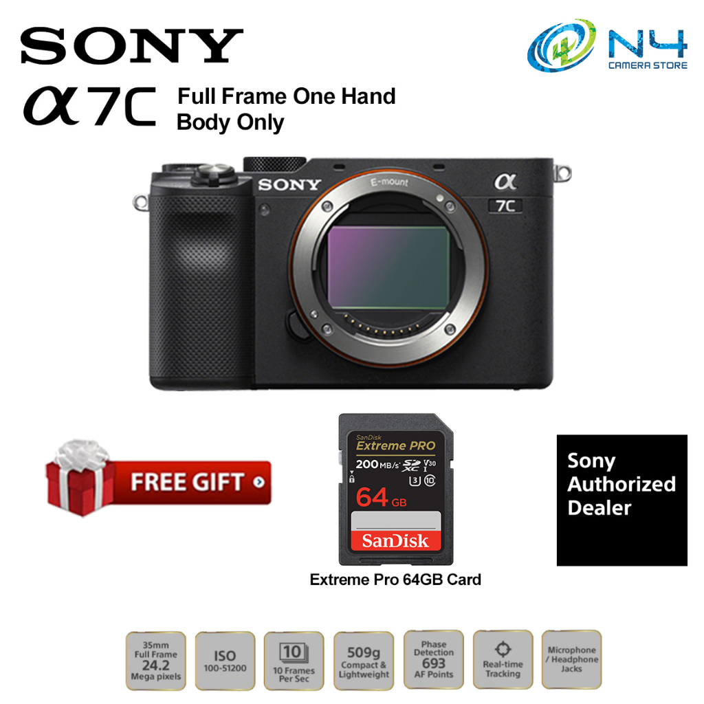 sony alpha 7c body only