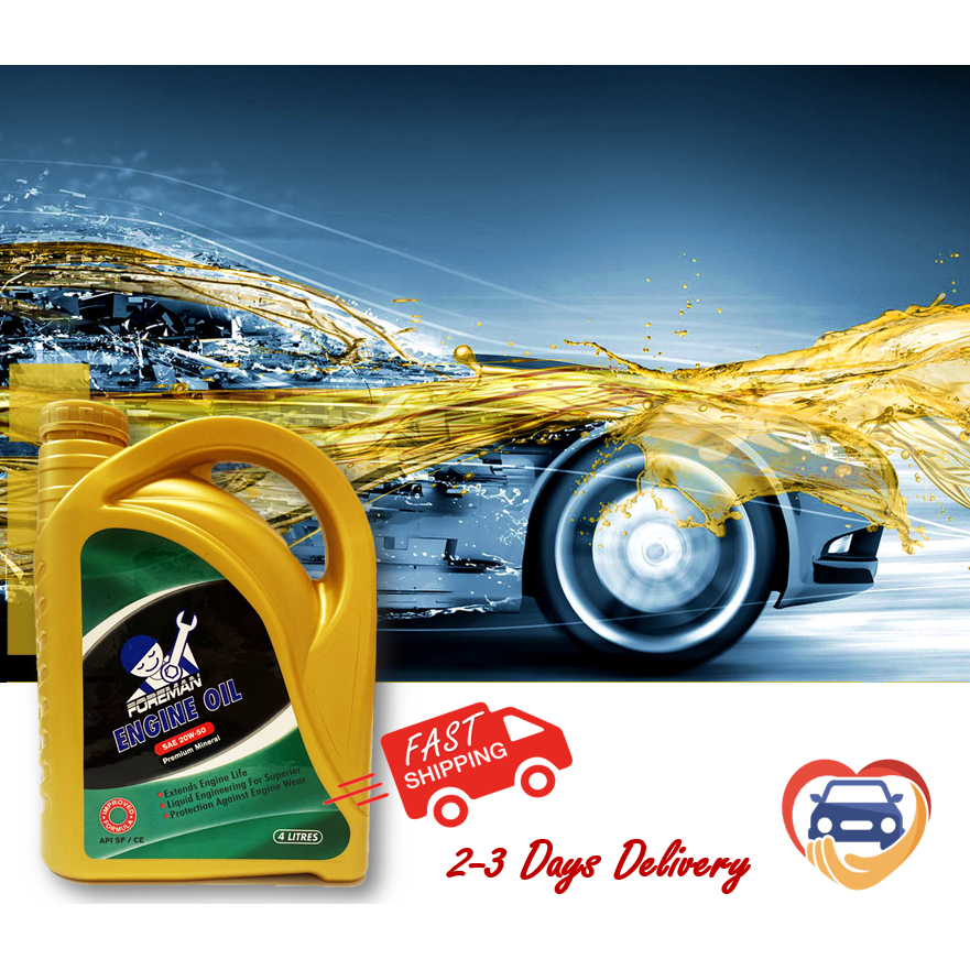 FOREMAN SAE 20W50 4L Premium Mineral Engine Oil (Car Lubricant