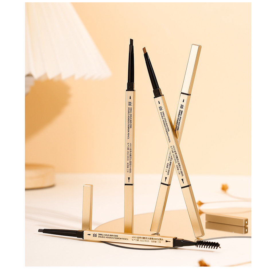 Xixi Gold Double Head Triangle Eyebrow Pencil | Shopee Malaysia