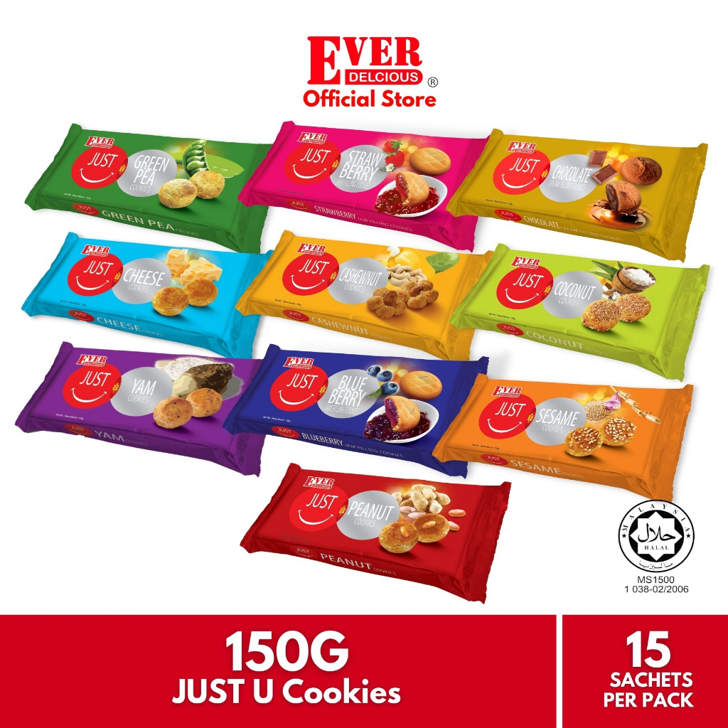 Ever Delicious-Just U Series Cookies (3 packs x 150G/Pack) [HALAL ...