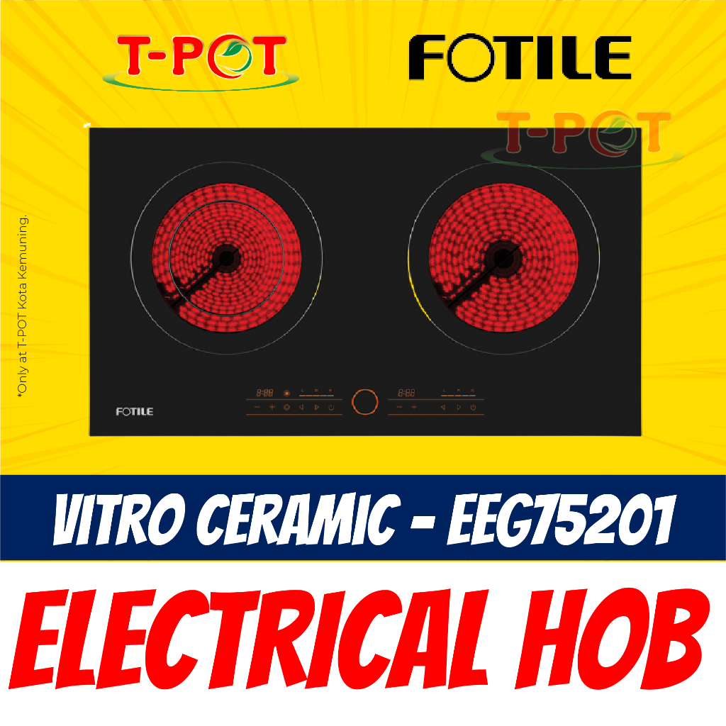 Fotile EEG75201 Vitro Ceramic Electric Hob with Schott Ceran Glasss (B