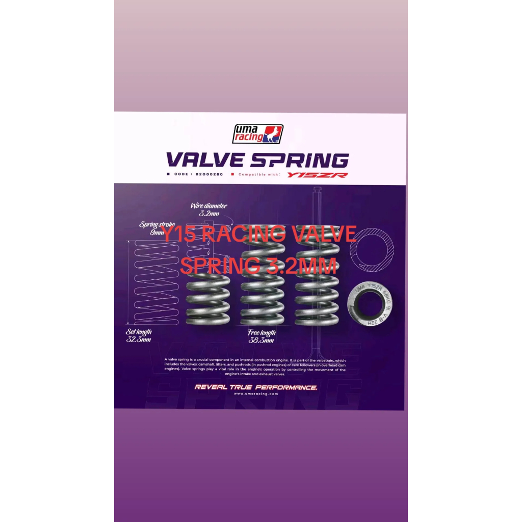 Y15 UMA RACING VALVE SPRING 3.2MM | Shopee Malaysia