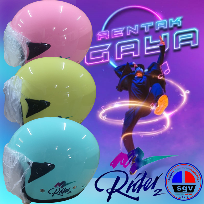 HELMET SGV RIDER2 DESIGN 2023 BALI STYLE MULTINCOLOUR 100% ORIGINAL SGV ...