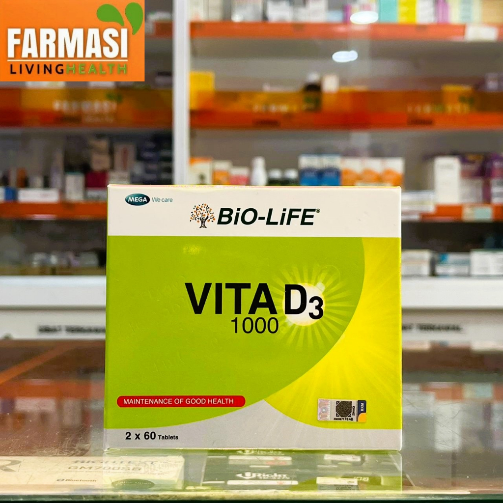 BIO LIFE VITA D3 1000 2 x 60 TABLETS (EXPIRY DATE 22 NOVEMBER 2023