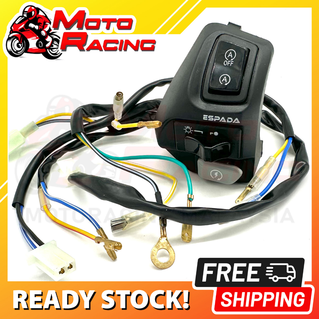 SWITCH ESPADA NVX (PNP) LC135 V1-V7 ENGINE ENJIN KILL SWITCH + ON OFF ...