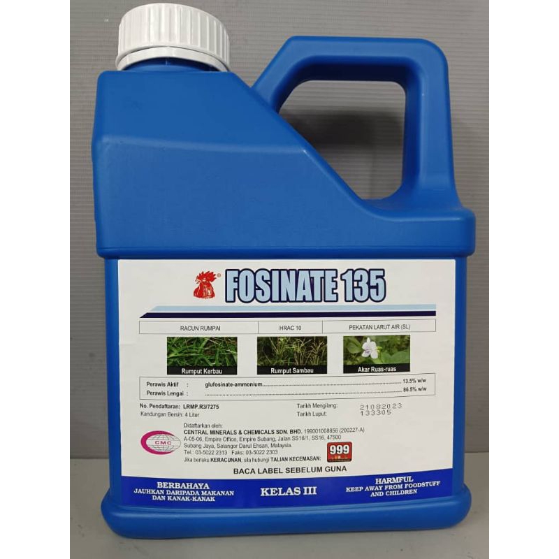 Fosinate 135 Racun Rumput (4L) Glufosinate Ammonium sama Basta 15 ...