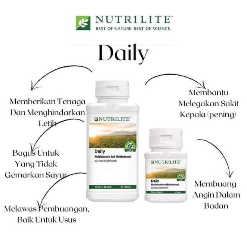 DAILY MULTIVITAMIN NUTRILITE | Shopee Malaysia