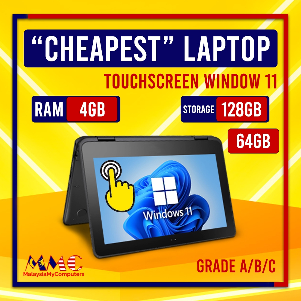 CHEAPEST LAPTOP HP ProBook x360 Touchscreen 11.6",WINDOW 11 / WiFi