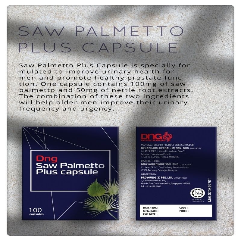 DNG Saw Palmetto Plus Capsule (100s) Shopee Malaysia