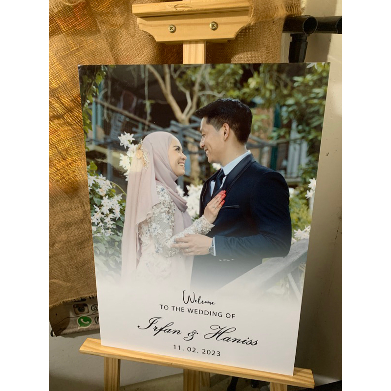 Welcome Board A3, A2 Size Board selamat datang wedding kahwin engage ...