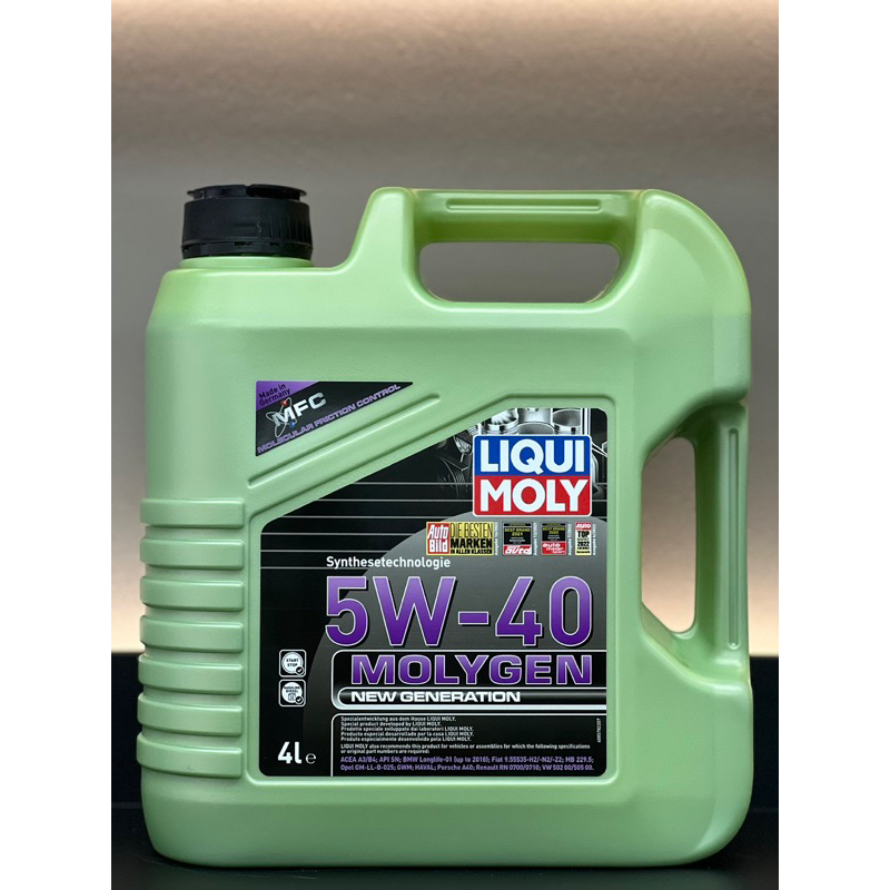 LIQUI MOLY MOLYGEN NEW GENERATION 5W-40 / 5W-30/ 5W-20(4 LITER) Engine ...