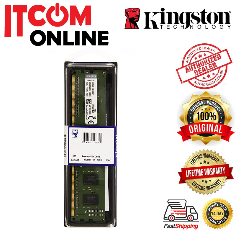 KINGSTON 2GB 8GB DDR3 1600MHZ DESKTOP RAM (KVR16N11S6/2-KVR16N11S8/4WP ...