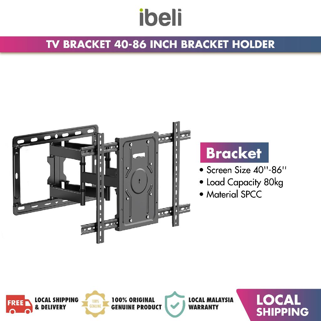 TV Bracket 4086 Inch Rotating Telescopic Wall Mount Tilt TV Wall