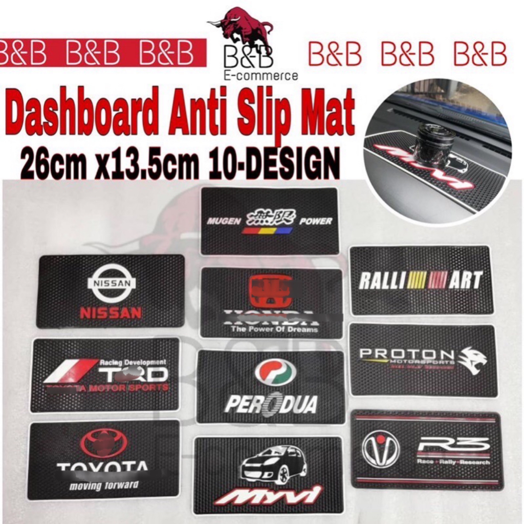 Car Anti Slip Mat Non Slip Mat Dashboard Mat Suits For Proton Perodua Toyota Honda Auto Sitter