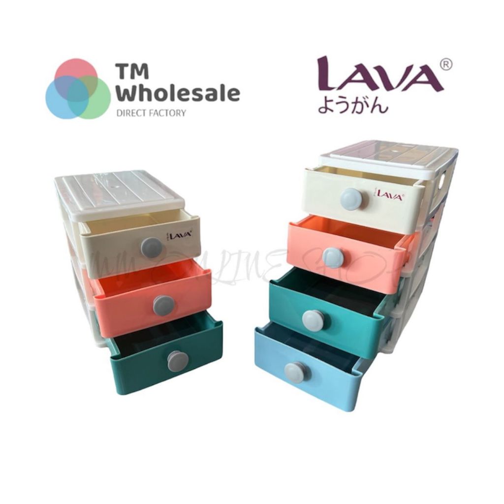 {NEW ARRIVAL} LAVA Mini Drawer DW5903-23 (3 Tier) / DW5904-23 (4 Tier ...