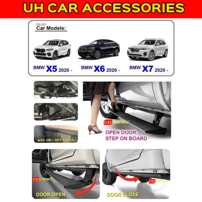 BMW X5 X6 X7 20202023 AUTO SIDE DOOR STEP RUNNING BOARD Shopee Malaysia