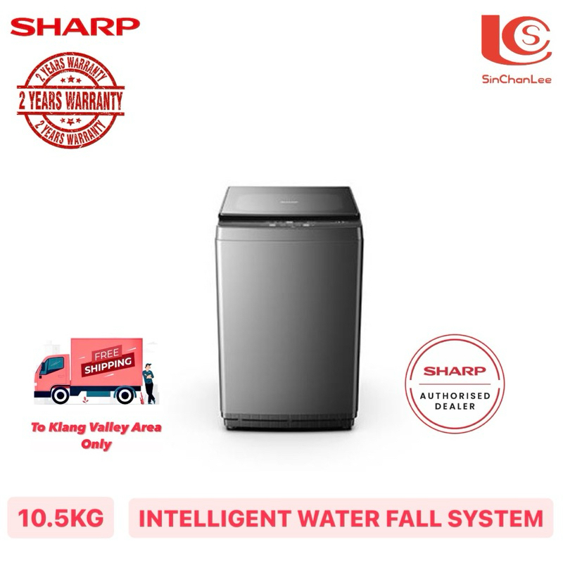 [FREE DELIVERY KLANG VALLEY] SHARP FULLY AUTO WASHING MACHINE 10.5KG/12 ...