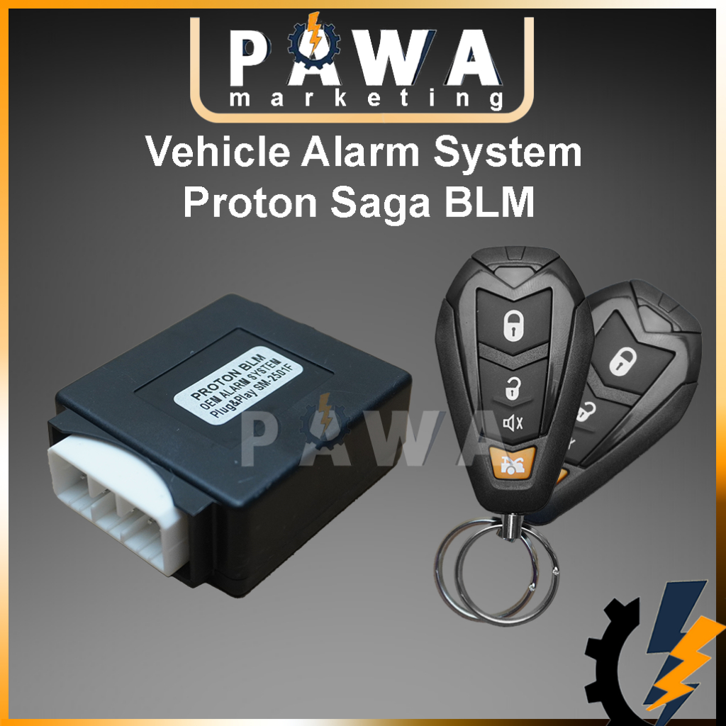 Pawa Red Betta Car Vehicle Alarm System Plug and Play Proton Saga Blm ...