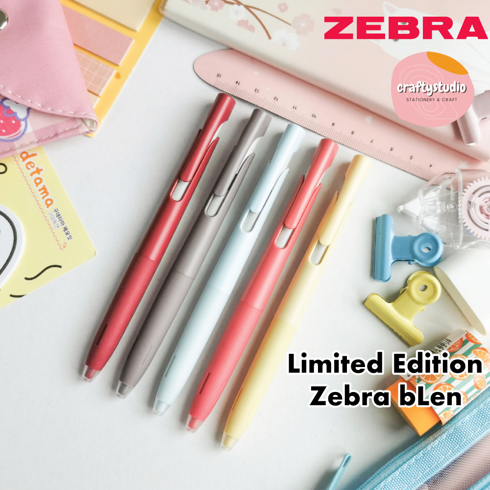 Zebra bLen Retractable Gel Pen- 0.7mm- Black Barrel