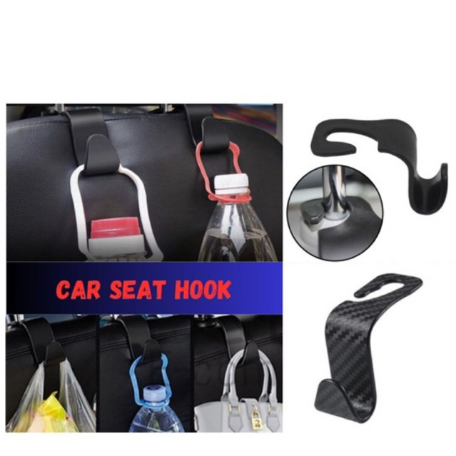 Car Seat Hook Car Storage Hook Car Hook Carbon Fibre Hook Tote Bag