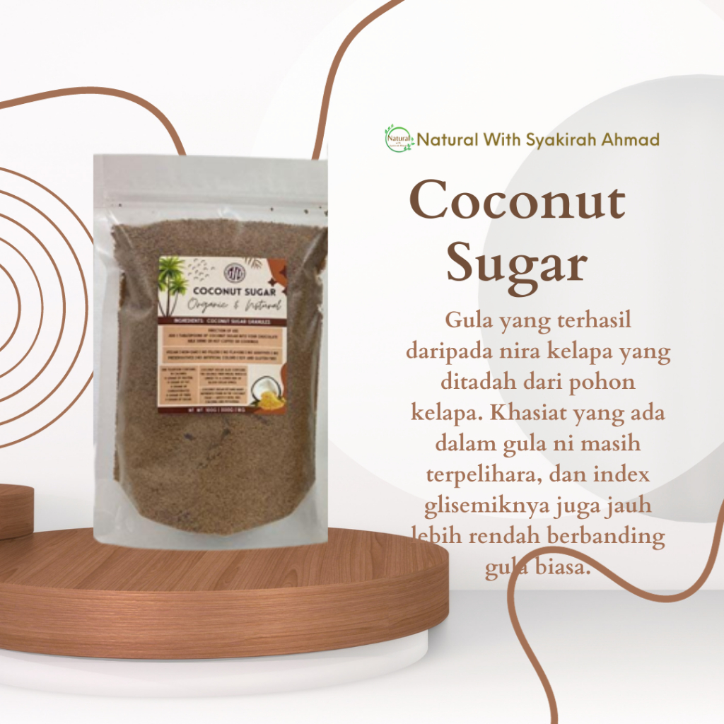 [NHV] Organic Coconut Sugar Gula Kelapa Asli Gula Rendah Glisemik ...
