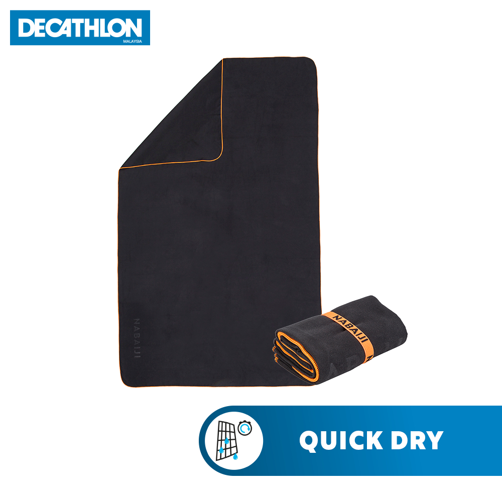 Decathlon XL 110 x 175 cm Microfiber Swimming Towel Quick