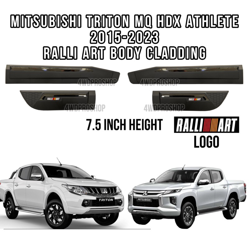 MITSUBISHI TRITON MQ HDX ATHLETE RALLI ART Side door panel cover body