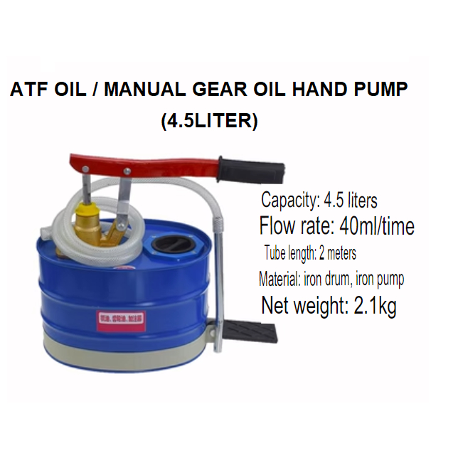 ATF OIL AUTO FLUID MANUAL GEAR OIL 4.5L MANUAL HAND PUMP ENGINE OIL