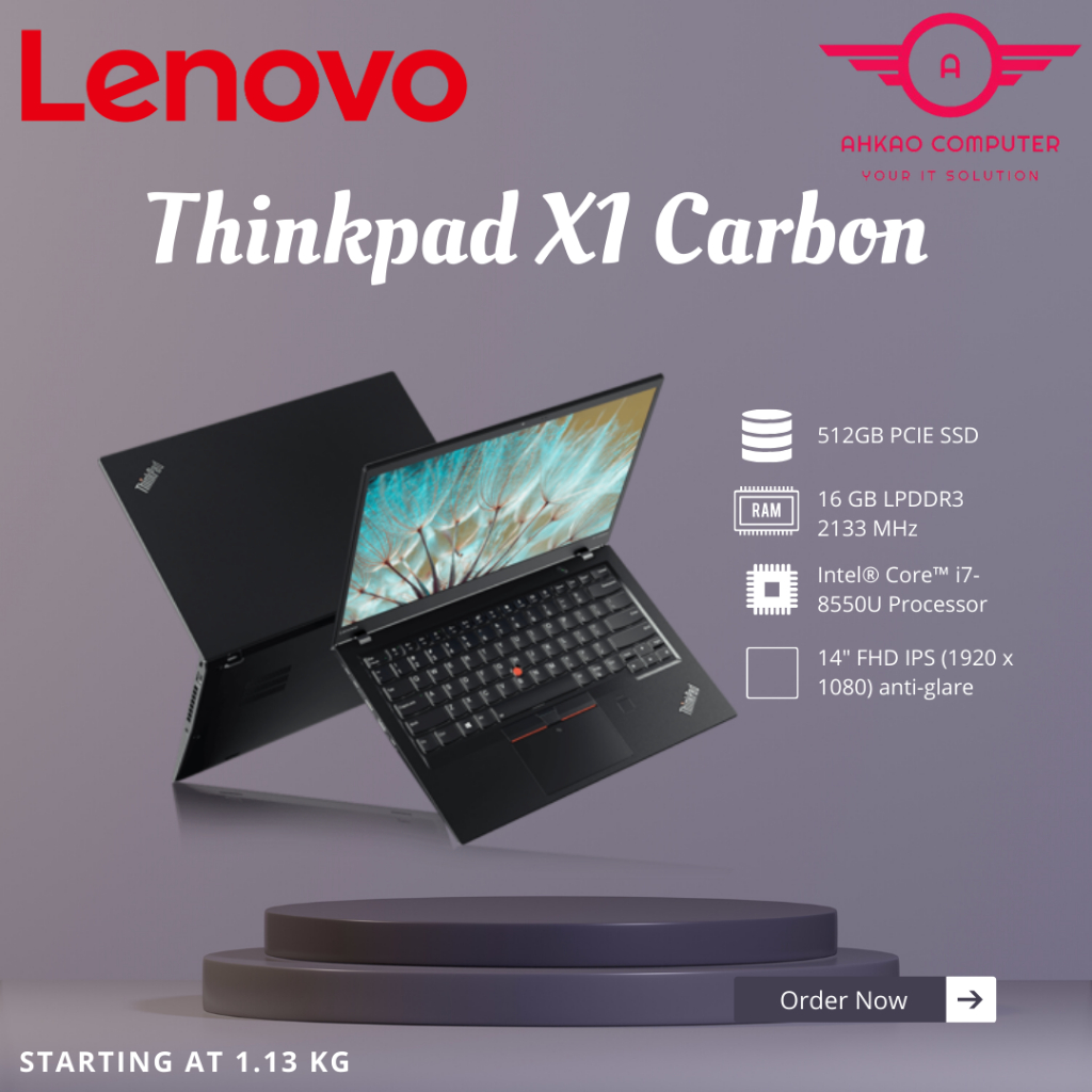 Per Lenovo Thinkpad X1 Carbon 4th Gen I7-6600U RMA 8G