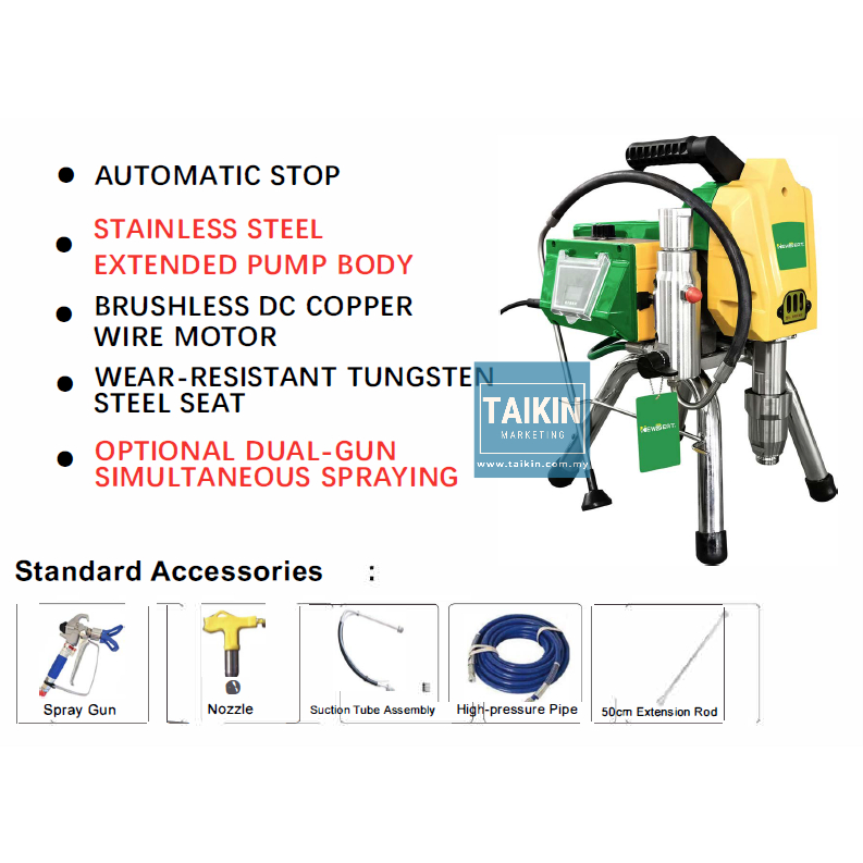 Airless Paint Sprayer Plunger Type for Heavy Oil Reservoir Coatings ...