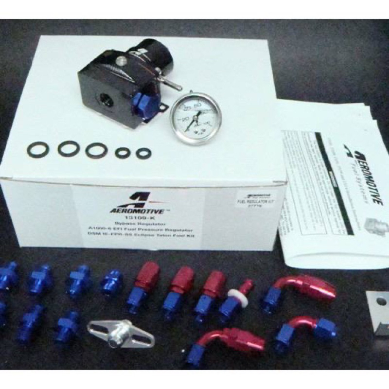 [ READY STOCK ] AEROMOTIVE ® fuel regulator A10006 kit BLACK BODY Complete kit with AEROMOTIVE