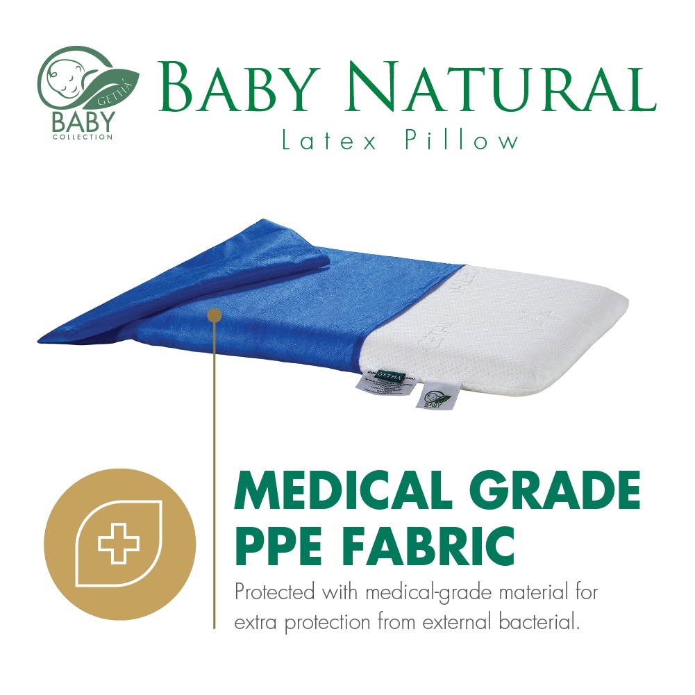 Getha Baby 100 Natural Latex Pillow (6 months 3 years old) Shopee