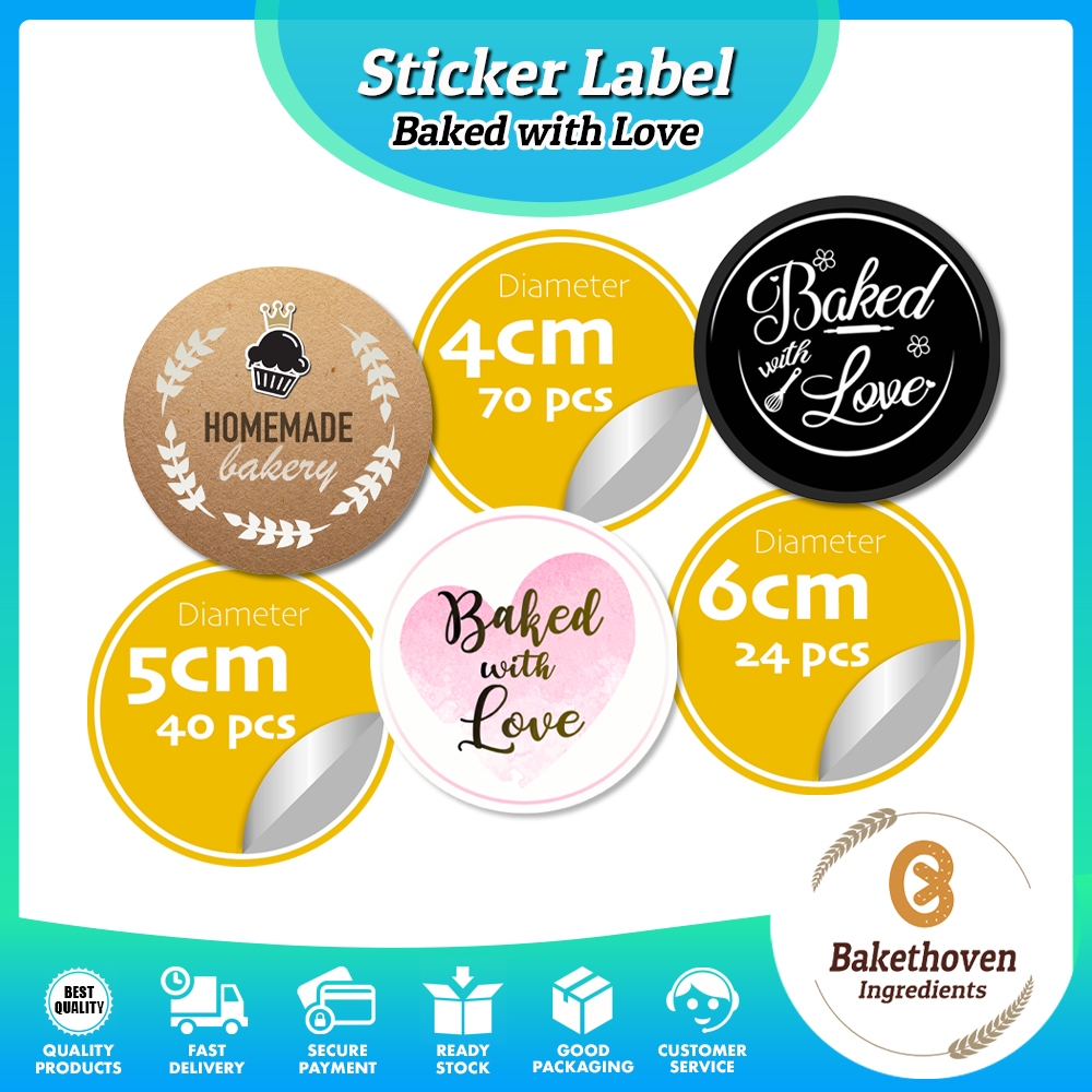 Bakery Sticker | Baking Labels | Self Adhesive Sticker | Mirrorcote ...