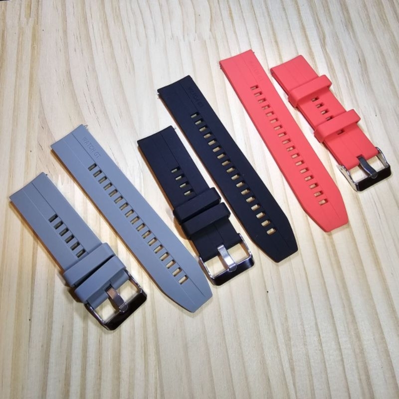 20mm 22mm Silicone Rubber Watch Strap Sport Band Shopee Malaysia