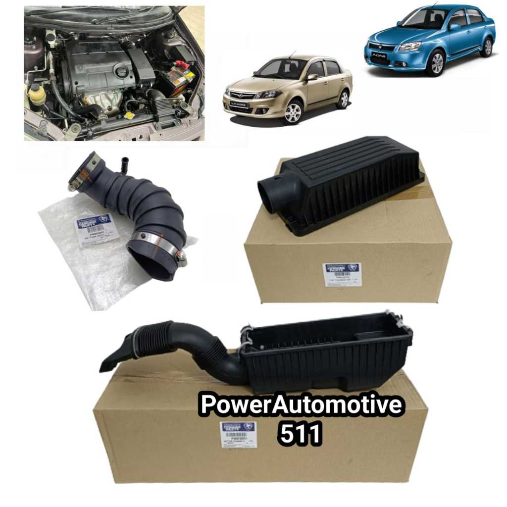 Proton Saga BLM / FLX Air Filter Housing Cover , Air Filter Box Upper / Lower / Zip Tube Hose