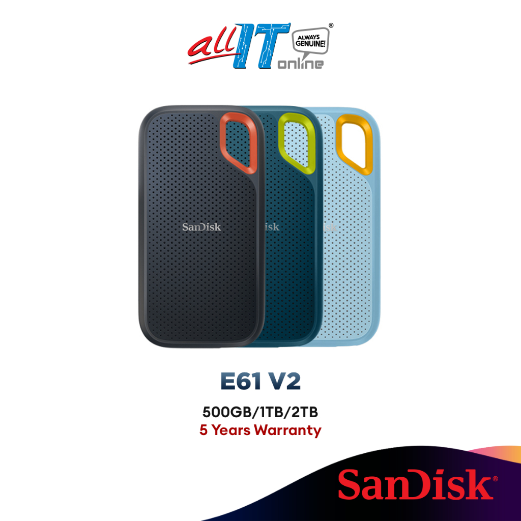 SanDisk SSD E61（SanDisk SSD 外付け 1TB USB3.2Gen2 読出最大1050MB 