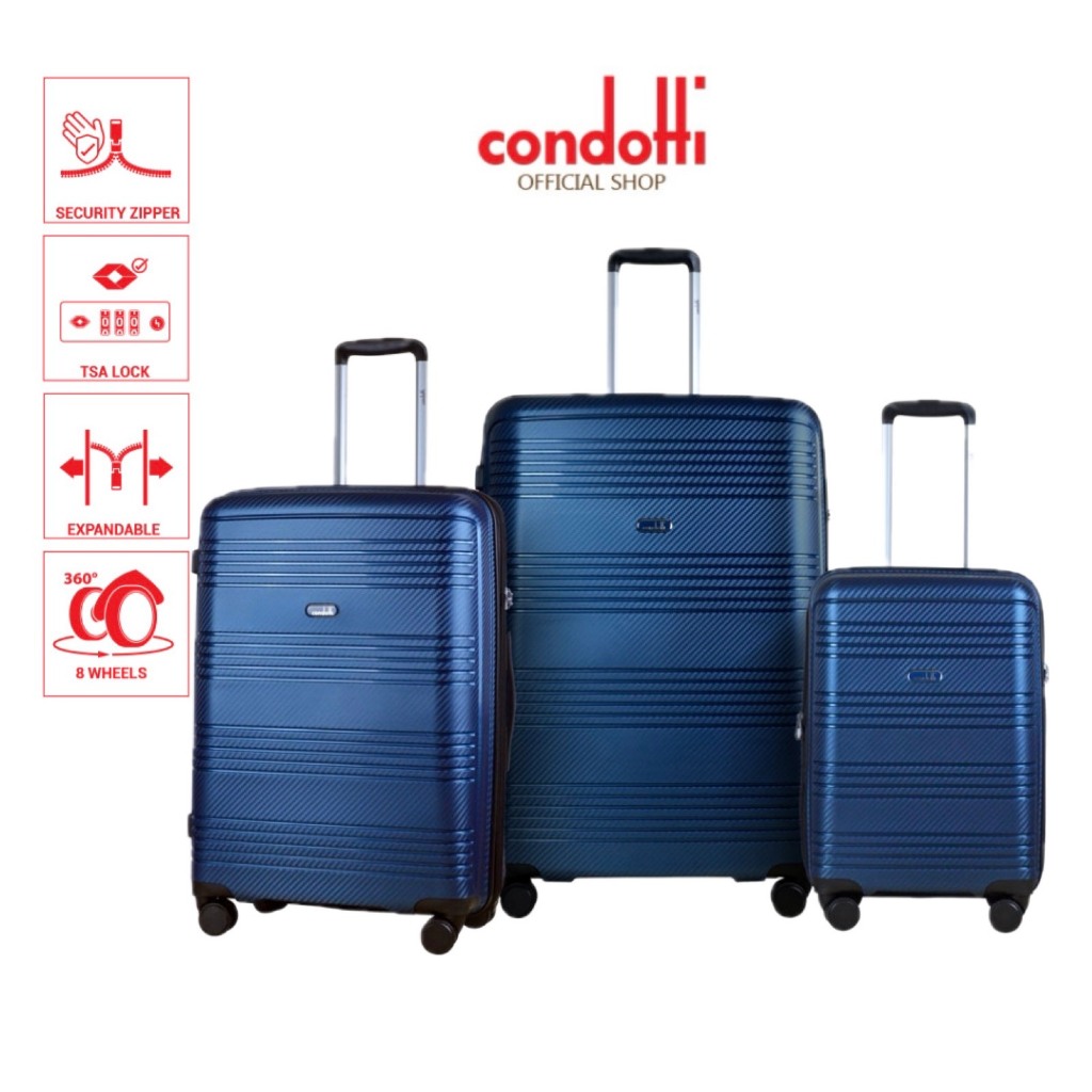 Condotti 20 25 29 Unbreakable Shell Luggage C 7022 Shopee Malaysia