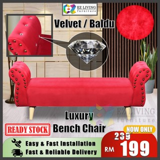 READY STOCK EZ Living Chesterfield Luxury Bench Chair Bench