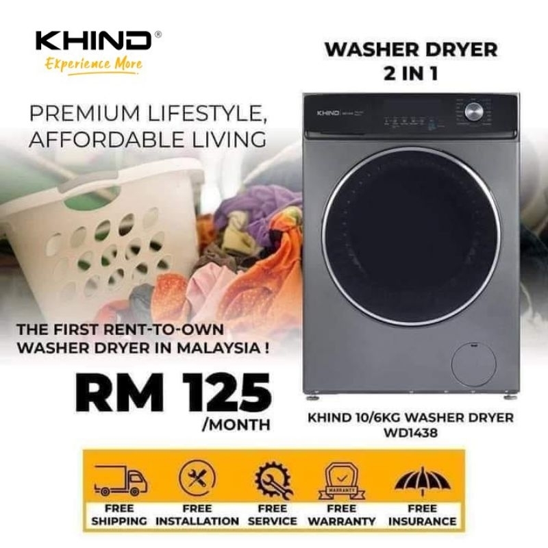 KHIND WASHER & DRYER Shopee Malaysia
