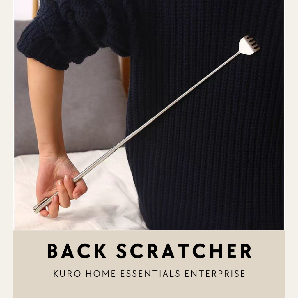 Extendable Stainless Steel Back Scratcher Retractable Backscratcher Back Itching Scratcher Claw