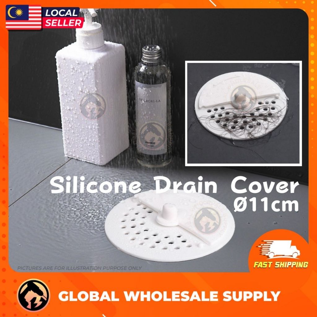 SILICONE Drain Cover Penapis Sinki Floor Drain Sink Filter Toilet Drain