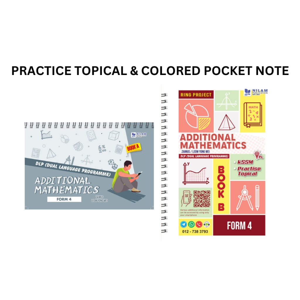 RING P Additional Mathematics DLP Form 4 Practise Topical Colored ...