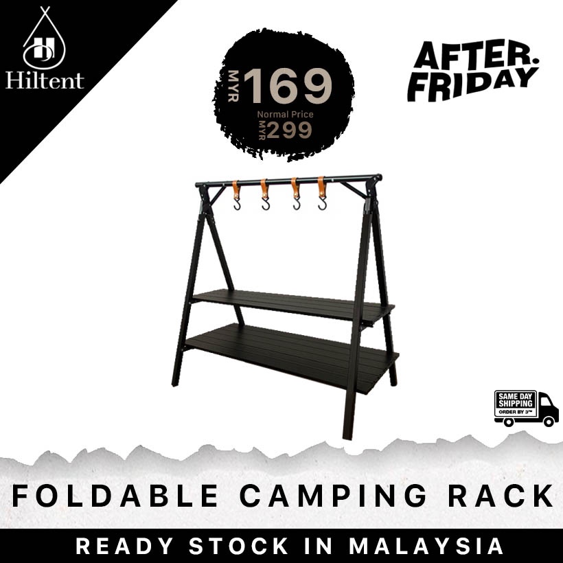 AFTERFRIDAY Foldable Camping Rack Shelf | Shopee Malaysia