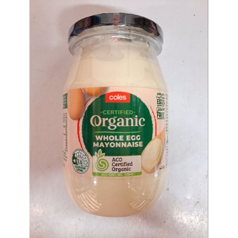 Coles Organic Whole Egg Mayonnaise Shopee Malaysia