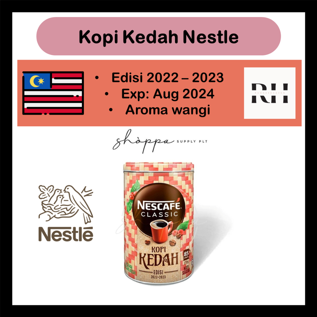 Nescafe Classic Kopi Kedah Edisi 2022 2023 170 g [Expired Aug 2024