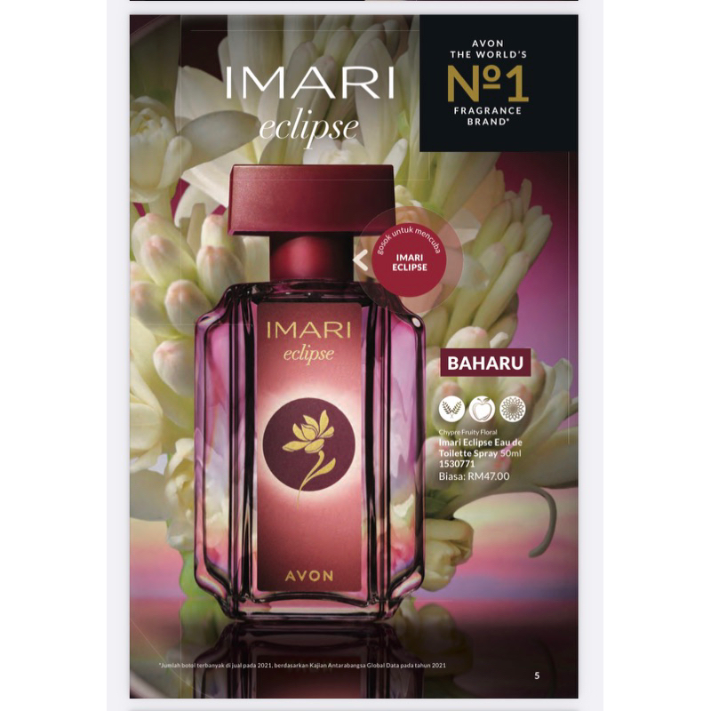 Avon Perfume Avon Imari Eclipse Eau De Toilette Spray 50ml