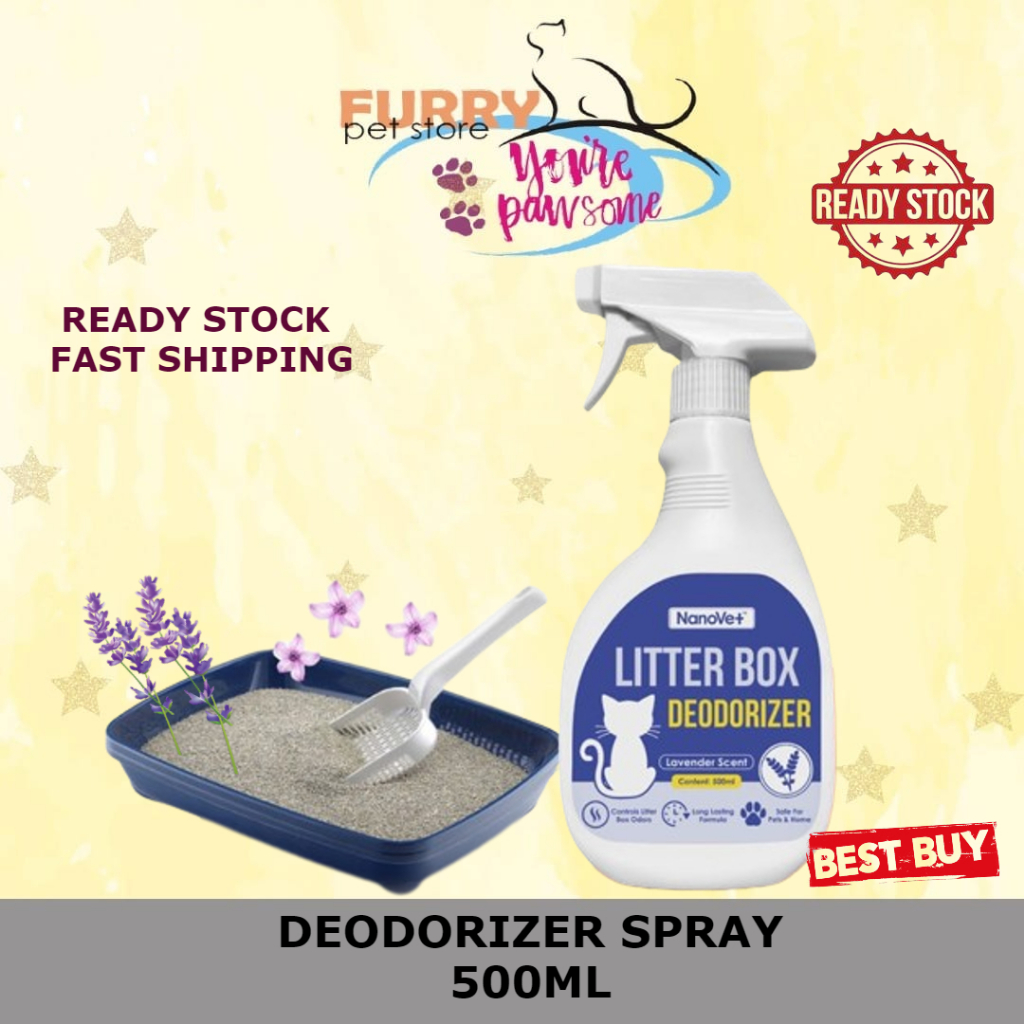NANOVET ' Litter Box Deodorizer Spray 500ML Shopee Malaysia