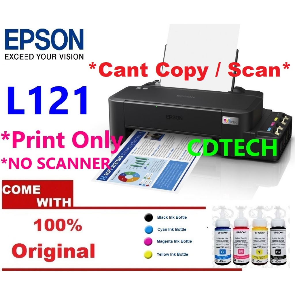 *EPSON WARRANTY *EPSON ECOTANK L3210 / L3250 / L3110 / L3256 / L3150